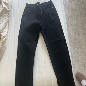 WeWoreWhat Black Straight Leg Jeans